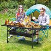 Portable Folding Camping Table Picnic Outdoor Foldable Desk Aluminium with Storage Carry Bag