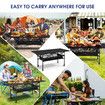 Portable Folding Camping Table Picnic Outdoor Foldable Desk Aluminium with Storage Carry Bag