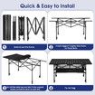 Folding Camping Table Portable Picnic Outdoor Foldable Desk Aluminium with Storage Carry Bag