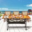 Portable Folding Camping Table Picnic Outdoor Foldable Desk Aluminium with Storage Carry Bag