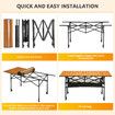 Folding Camping Table Portable Picnic Outdoor Foldable Desk Aluminium with Storage Carry Bag
