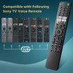 Replacement for Sony-TV-Voice-Remote-Control,Compatible with Sony Bravia XR/XBR/KD Series 4K/8K LED OLED Google/Android Smart TVs TX520U TX800U A80J