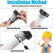 Replacement kit for Above Ground Pools with 8 Pcs Clamps and 4 Replacement Hose Adapter 1.25 Inch Diameter 59 Inch Length Pool Pump Replacement Hose (White)
