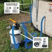 Replacement kit for Above Ground Pools with 8 Pcs Clamps and 4 Replacement Hose Adapter 1.25 Inch Diameter 59 Inch Length Pool Pump Replacement Hose (Blue)