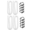 Pool Pump Hose Replacement 4PCS Diameter 3.17cm Filter Compatible Intex Above Ground Swimming Pools Pumps 149cm Long White