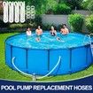 Pool Pump Hose Replacement 4PCS Diameter 3.17cm Filter Compatible Intex Above Ground Swimming Pools Pumps 149cm Long White