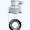 Pool Hose Replacement Pump Intex 1500GPH Saltwater System Sand Filter 2 Pcs 149cm Long 3.8cm Diameter Swimming Pools