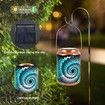 Mosaic Solar Lanterns Outdoor Bohemian Solar Lantern Outdoor Waterproof Blue Mosaic Table Light Turkish Moroccan Lamp