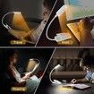 9 LED Rechargeable Book Light for Reading in Bed, Eye Caring 3 Color Temperatures for Book Lovers, White