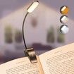 9 LED Rechargeable Book Light for Reading in Bed, Eye Caring 3 Color Temperatures for Book Lovers, Black