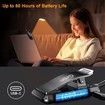 9 LED Rechargeable Book Light for Reading in Bed, Eye Caring 3 Color Temperatures for Book Lovers, Black