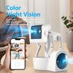 4MP Dual Lens Wireless Wifi Smart Camera Network Indoor Household HD Dual Light Full Color Mobile Phone Remote Iptv Surveillance Camera