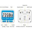 Digital Kitchen Timer with Mute/Loud Alarm Switch On/Off Switch, 24 Hour Clock & Alarm, Large LCD Display (Blue)