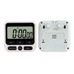 Digital Kitchen Timer with Mute/Loud Alarm Switch On/Off Switch, 24 Hour Clock & Alarm, Large LCD Display (Black)