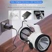 LED Camping Lantern,Rechargeable Lantern with Stepless Dimming,Emergency Flashlight Flood Light with Folding Hook for Outdoor