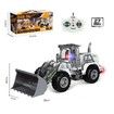 Remote Control Excavator Toy with Light,1/30 Scale RC Excavator,4 Channel 27MHz RC Construction Toys Vehicles,Digger Trucks,Gifts for Boys Girls