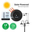 Solar LED Post Light 182cm Outdoor Street Garden Pathway Security Pole Lamp Yard Driveway Patio Energy Powered Pillar Lantern