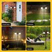Solar LED Post Light 182cm Outdoor Street Garden Pathway Security Pole Lamp Yard Driveway Patio Energy Powered Pillar Lantern