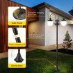 Solar LED Post Light 182cm Outdoor Street Garden Pathway Security Pole Lamp Yard Driveway Patio Energy Powered Pillar Lantern