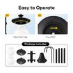 Solar LED Post Light 182cm Outdoor Street Garden Pathway Security Pole Lamp Yard Driveway Patio Energy Powered Pillar Lantern