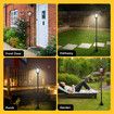 174cm Solar LED Post Light Outdoor Security Pathway Street Garden Pole Lamp Energy Powered Driveway Yard Patio Pillar Lantern