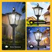 174cm Solar LED Post Light Outdoor Security Pathway Street Garden Pole Lamp Energy Powered Driveway Yard Patio Pillar Lantern