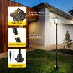 174cm Solar LED Post Light Outdoor Security Pathway Street Garden Pole Lamp Energy Powered Driveway Yard Patio Pillar Lantern