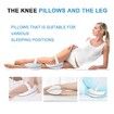 Leg Pillow, Knee Pillow for Side Sleepers,Leg Pillows for Sleeping,Knee Cushion for Sleeping,Suitable for Relieving Leg,Back (White)