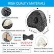 Leg Pillow, Knee Pillow for Side Sleepers,Leg Pillows for Sleeping,Knee Cushion for Sleeping,Suitable for Relieving Leg,Back (Black)