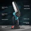 Mini Chainsaw Electric 6 Inch Cordless Chain Saws 21V Battery Powered Handheld Wood Cutter Tree Branch Pruning Trimming Cutting Machine Small Toolbox