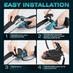 Mini Chainsaw Electric 6 Inch Cordless Chain Saws 21V Battery Powered Handheld Wood Cutter Tree Branch Pruning Trimming Cutting Machine Small Toolbox