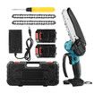 Mini Chainsaw Electric 6 Inch Cordless Chain Saws 21V Battery Powered Handheld Wood Cutter Tree Branch Pruning Trimming Cutting Machine Small Toolbox