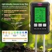 6-in-1 Soil Tester Meter with LCD Display For PH,Light,Moisture,Fertility,Temperature,and Air Humidity Operating for Garden,Lawn,Farm