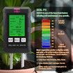 6-in-1 Soil Tester Meter with LCD Display For PH,Light,Moisture,Fertility,Temperature,and Air Humidity Operating for Garden,Lawn,Farm