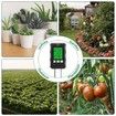 6-in-1 Soil Tester Meter with LCD Display For PH,Light,Moisture,Fertility,Temperature,and Air Humidity Operating for Garden,Lawn,Farm