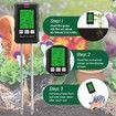 6-in-1 Soil Tester Meter with LCD Display For PH,Light,Moisture,Fertility,Temperature,and Air Humidity Operating for Garden,Lawn,Farm