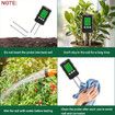 6-in-1 Soil Tester Meter with LCD Display For PH,Light,Moisture,Fertility,Temperature,and Air Humidity Operating for Garden,Lawn,Farm