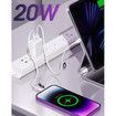 20W USB C Fast Charger,2 Port PD USB-C Wall Plug with Fast Charging QC3.0,USB-C Power Adapter Compatible with iPhone,iPad,Samsung,Airpods