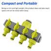 Faucet Water Pipe Connector One in Four Out Valve Diverter Garden Watering Lawn Maintenance, 4 Way Garden Hose Splitter
