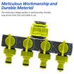 Faucet Water Pipe Connector One in Four Out Valve Diverter Garden Watering Lawn Maintenance, 4 Way Garden Hose Splitter