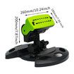 Garden Sprinkler, Impact Sprinkler Head With Tandem Fixed Base, Vibration Hose Rotating Sprinkler Irrigation For Garden Watering Maintenance