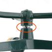 Metal Rotating Water Sprinkler for Lawn, Heavy Duty Metal 3 Arms Whirling 360 Degree Automatic Rotary Lawn Sprinkler