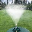 Pulsating Impact Sprinkler with Metal Base, Heavy Duty Circular Zinc Alloy Sprinkler with Sprinkler Head, Garden Hose Sprinklers System