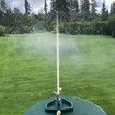 Pulsating Impact Sprinkler with Metal Base, Heavy Duty Circular Zinc Alloy Sprinkler with Sprinkler Head, Garden Hose Sprinklers System