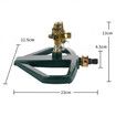 Pulsating Impact Sprinkler with Metal Base, Heavy Duty Circular Zinc Alloy Sprinkler with Sprinkler Head, Garden Hose Sprinklers System