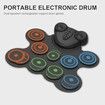Electronic Drum Practice Pad,Roll Up Drum Set with Dual Speakers,9 Pads,Foot Pedals,Sticks,Portable Drum Pad with Surround Sound,Games,MIDI,Recording