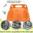 Garden Hose Holder Wall Mount Water Hose Water Hose Holder Hose Rack Hose Storage Organizer for Outside Yard, Garden, Garage, Storage Organizer, Orange