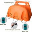 Garden Hose Holder Wall Mount Water Hose Water Hose Holder Hose Rack Hose Storage Organizer for Outside Yard, Garden, Garage, Storage Organizer, Orange