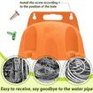 Garden Hose Holder Wall Mount Water Hose Water Hose Holder Hose Rack Hose Storage Organizer for Outside Yard, Garden, Garage, Storage Organizer, Orange