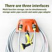 Garden Hose Holder Wall Mount Water Hose Water Hose Holder Hose Rack Hose Storage Organizer for Outside Yard, Garden, Garage, Storage Organizer, Orange
